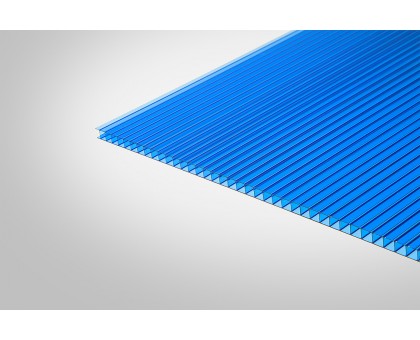 Сотовый поликарбонат КОЛИБРИ 10,0 мм 2100x12000 мм синий 30%