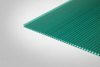 Сотовый поликарбонат Полигаль Практичный зеленый 30% 4,0 мм 2100x6000 мм