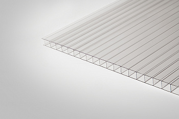 Сотовый поликарбонат Полигаль Практичный прозрачный  8,0 мм 2100x3000 мм