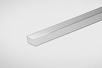 Профиль торцевой для поликарбоната 10мм прозрачный 2.1м