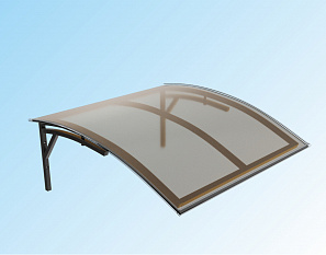 Козырек «Практичный» М1025 бронзовый