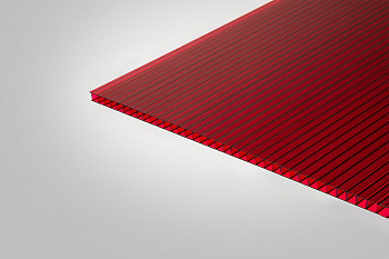 Сотовый поликарбонат Полигаль гаранатовый 7% 6,0 мм 2100x6000 мм ГОСТ