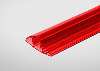 Профиль разъемный соединительный для поликарбоната 6-16 красный 6м